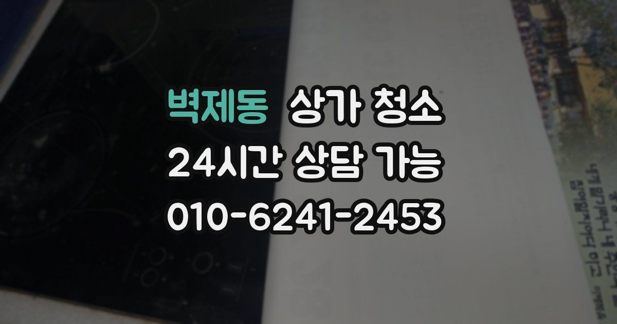 벽제동 상가 청소
