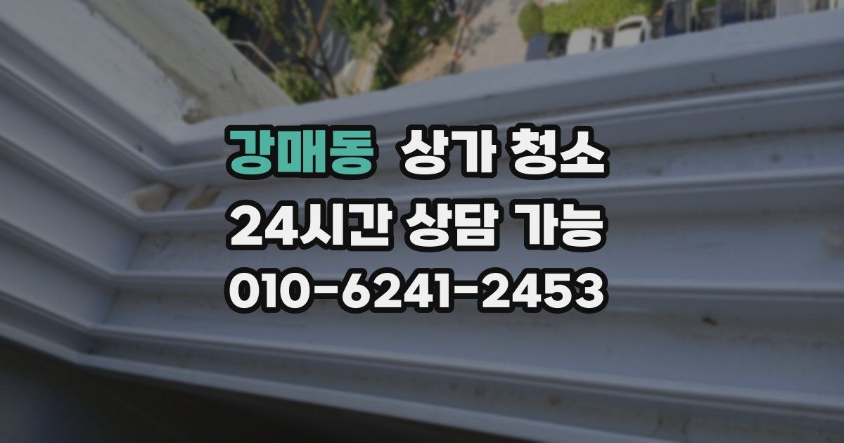 강매동 상가 청소