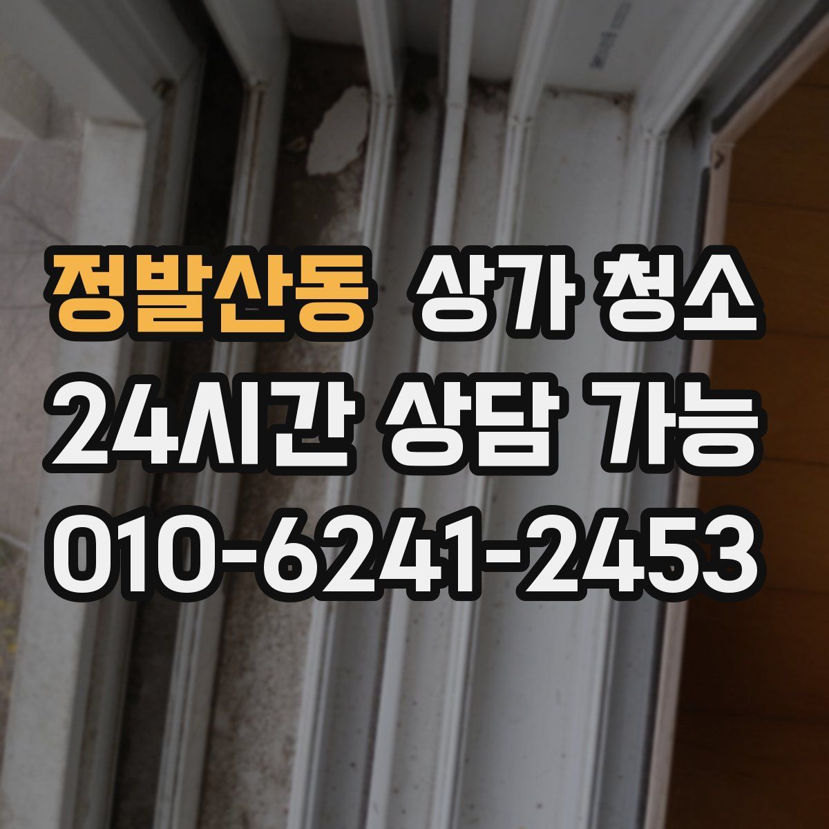정발산동 상가 청소