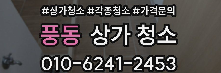 풍동 상가 청소
