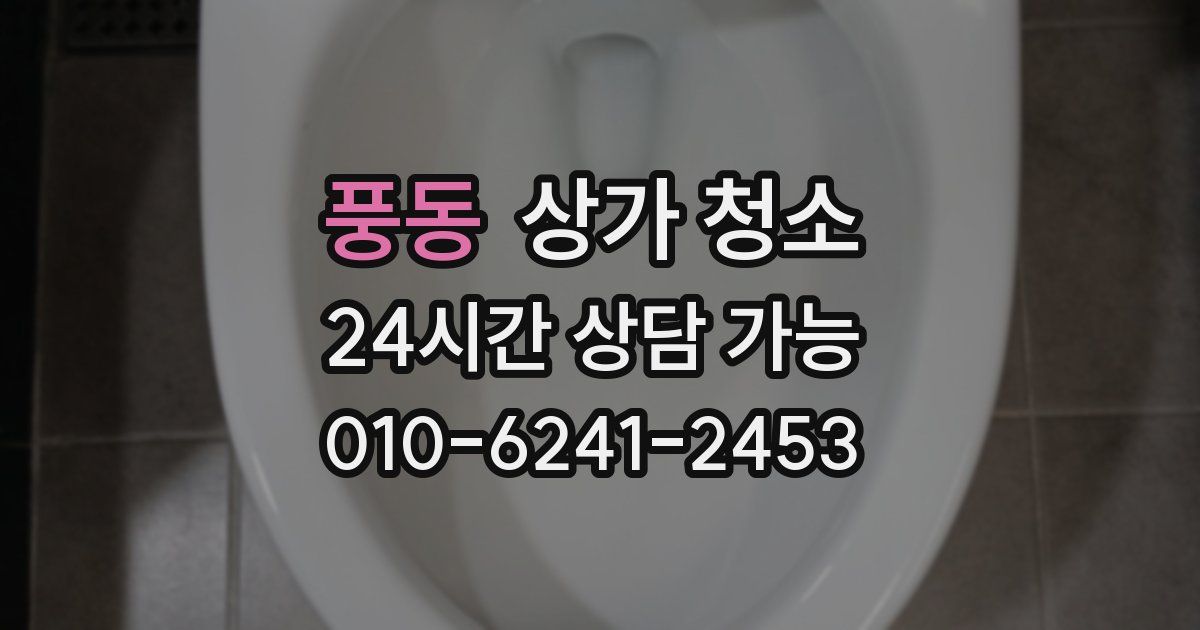 풍동 상가 청소