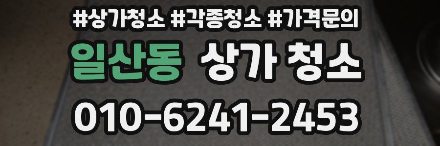 일산동 상가 청소