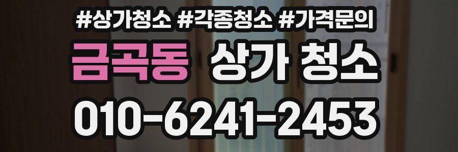 금곡동 상가 청소