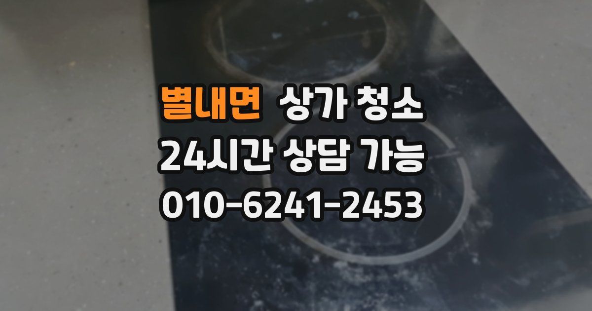별내면 상가 청소