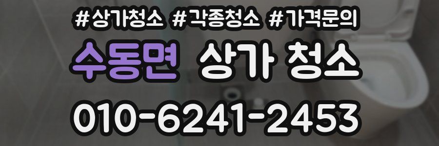 수동면 상가 청소