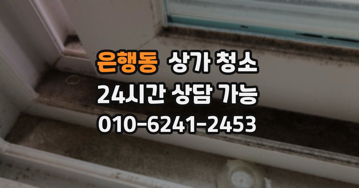 은행동 상가 청소
