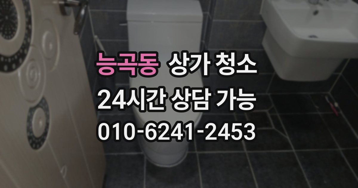능곡동 상가 청소