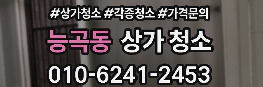 능곡동 상가 청소