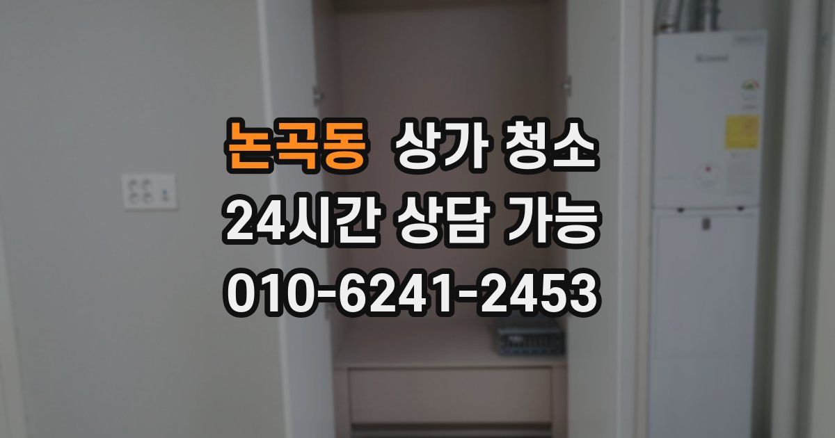 논곡동 상가 청소