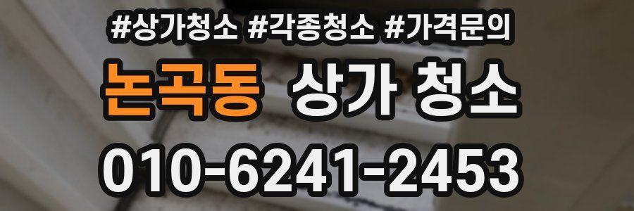논곡동 상가 청소