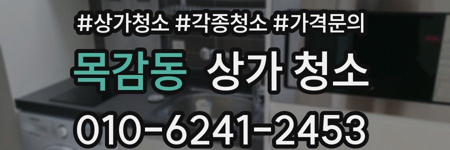 목감동 상가 청소
