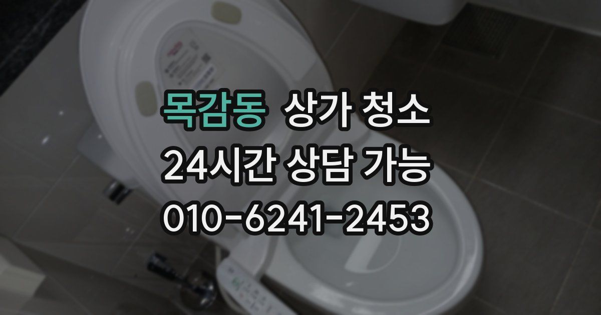 목감동 상가 청소