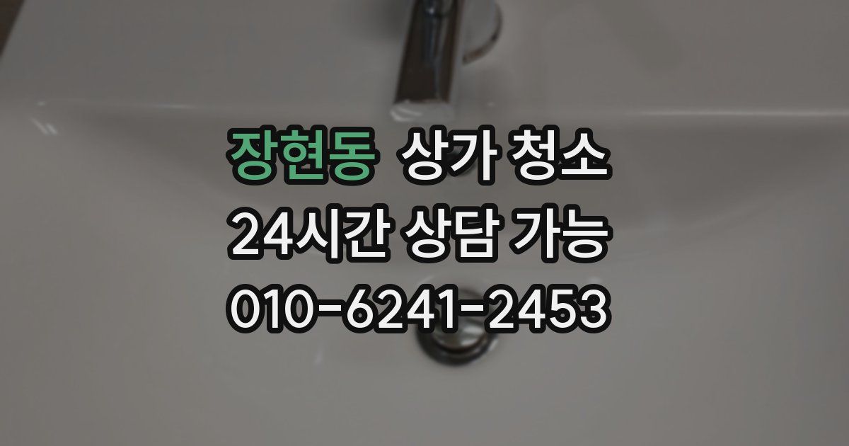 장현동 상가 청소