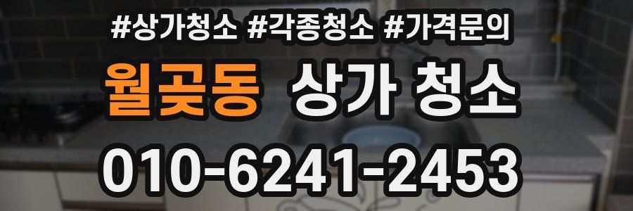 월곶동 상가 청소