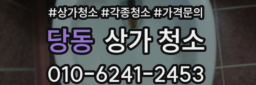 당동 상가 청소