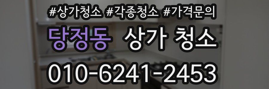 당정동 상가 청소