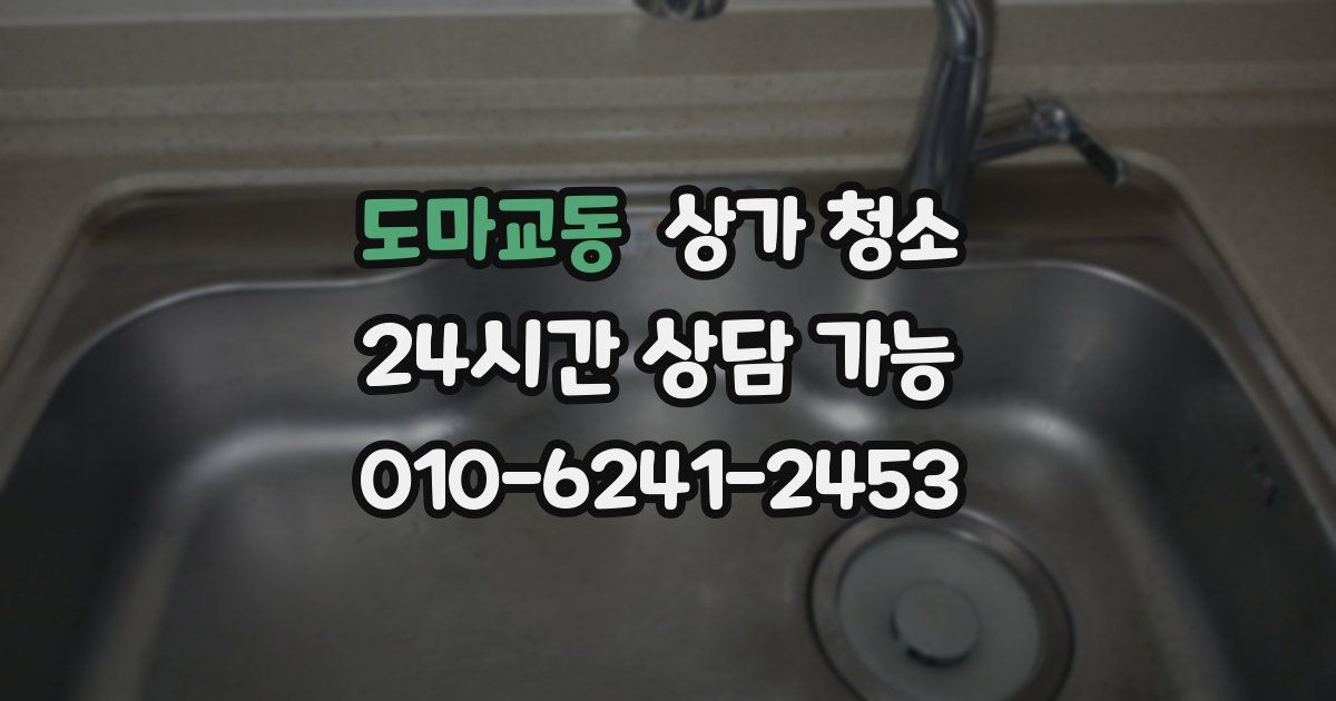 도마교동 상가 청소