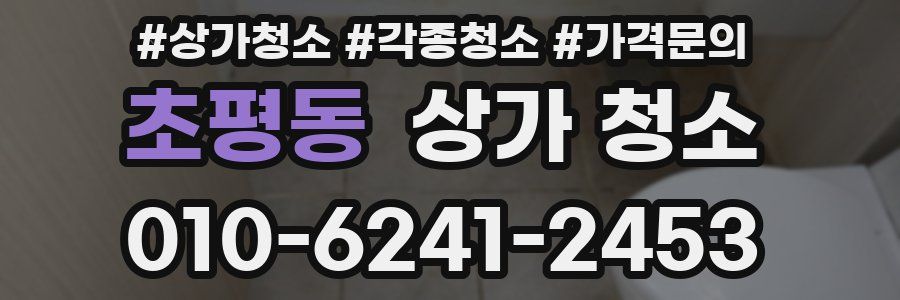 초평동 상가 청소