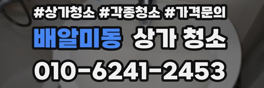 배알미동 상가 청소