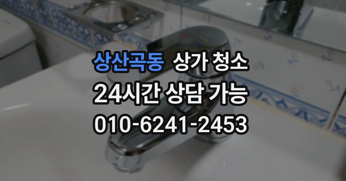 상산곡동 상가 청소