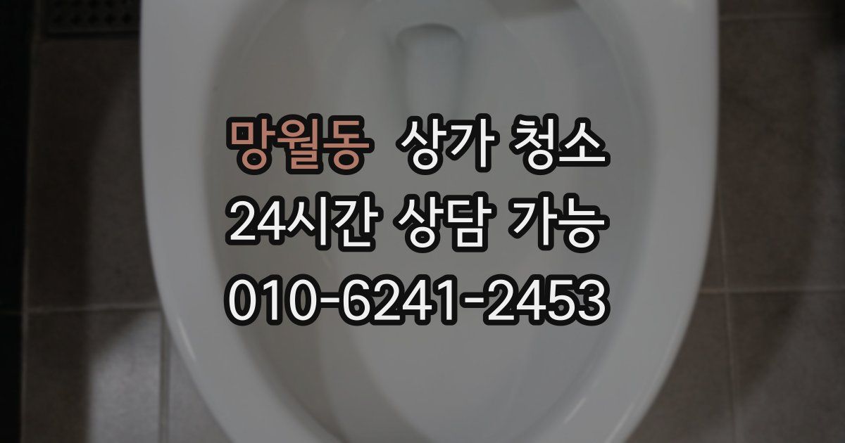 망월동 상가 청소