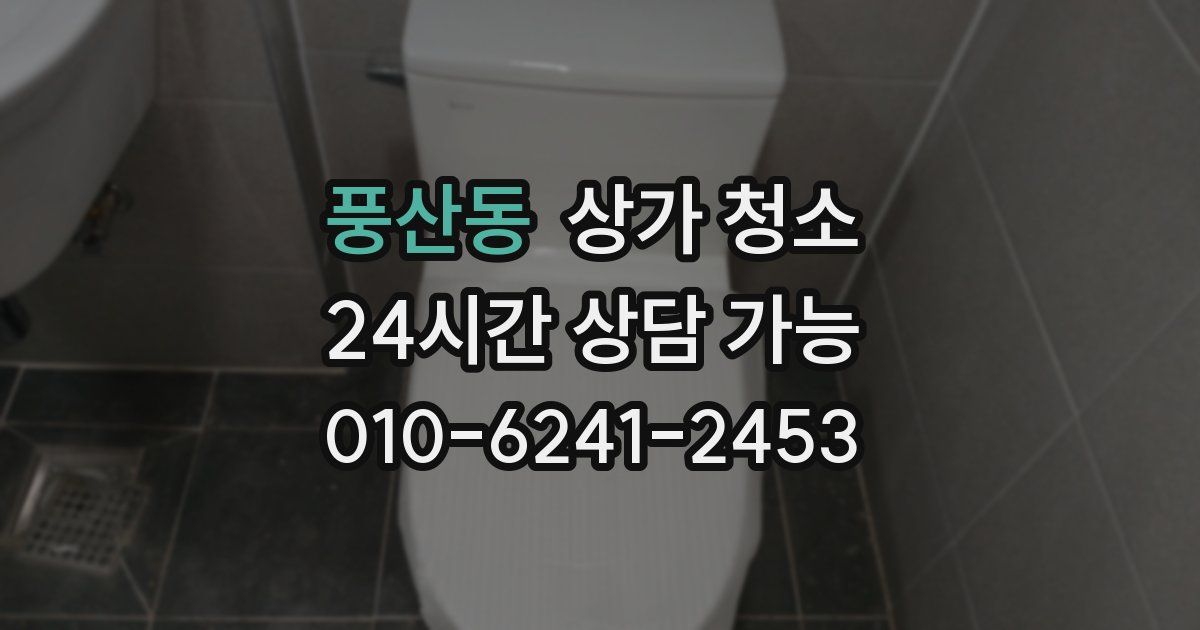 풍산동 상가 청소