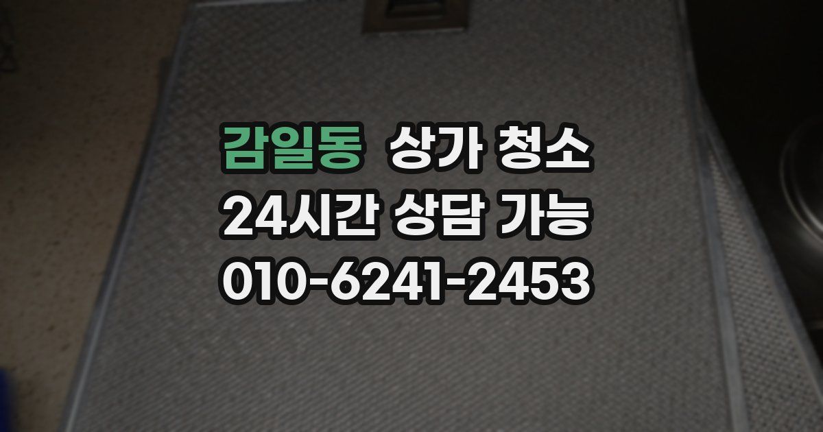 감일동 상가 청소