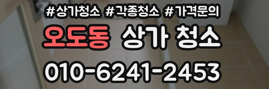 오도동 상가 청소