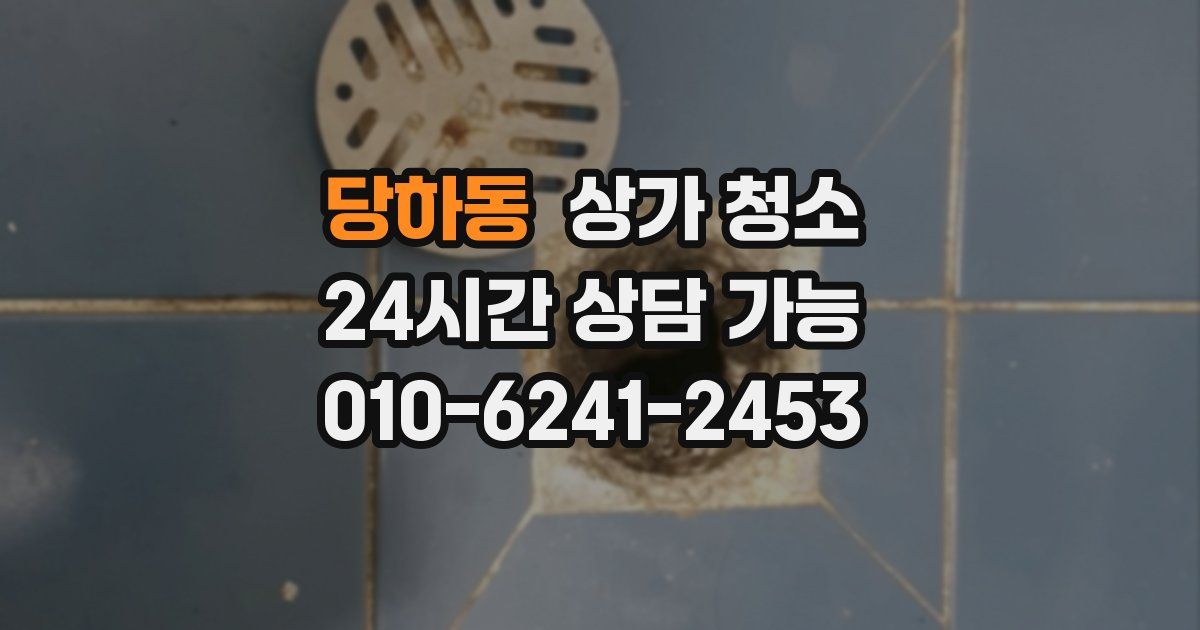 당하동 상가 청소