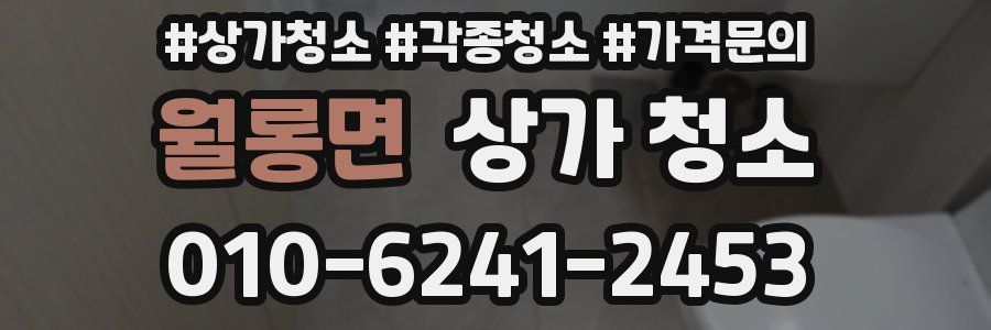 월롱면 상가 청소