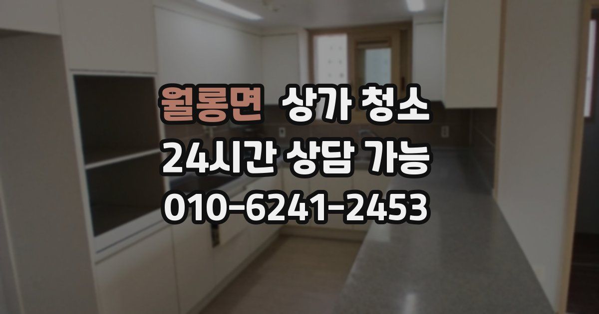 월롱면 상가 청소