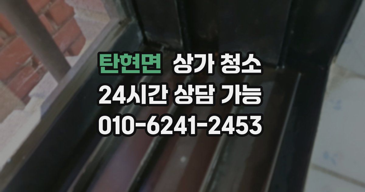 탄현면 상가 청소