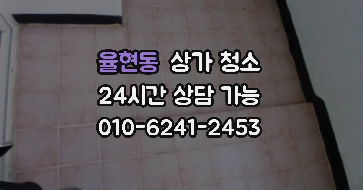 율현동 상가 청소