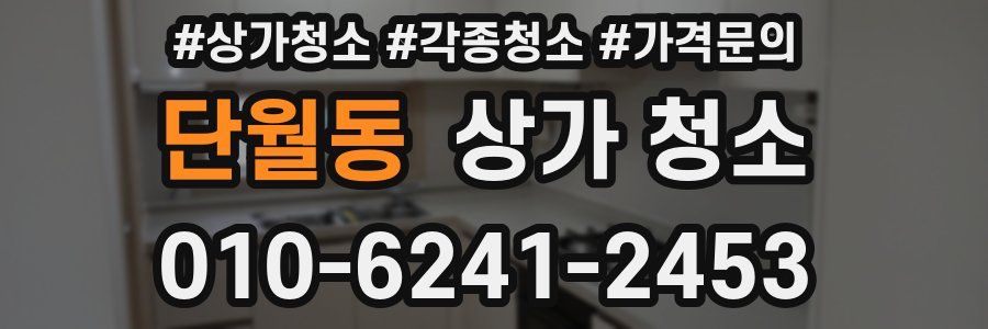 단월동 상가 청소