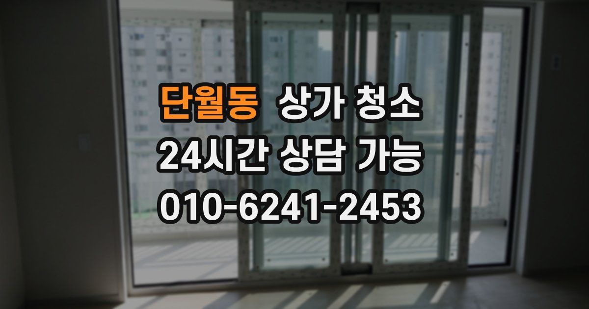 단월동 상가 청소