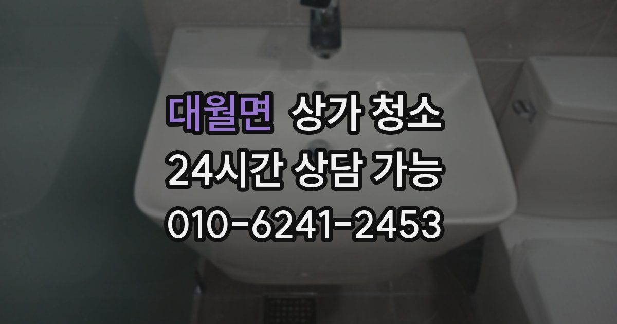 대월면 상가 청소