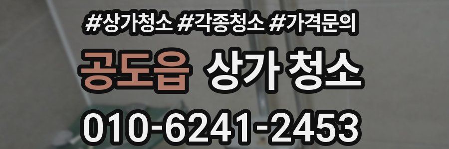 공도읍 상가 청소