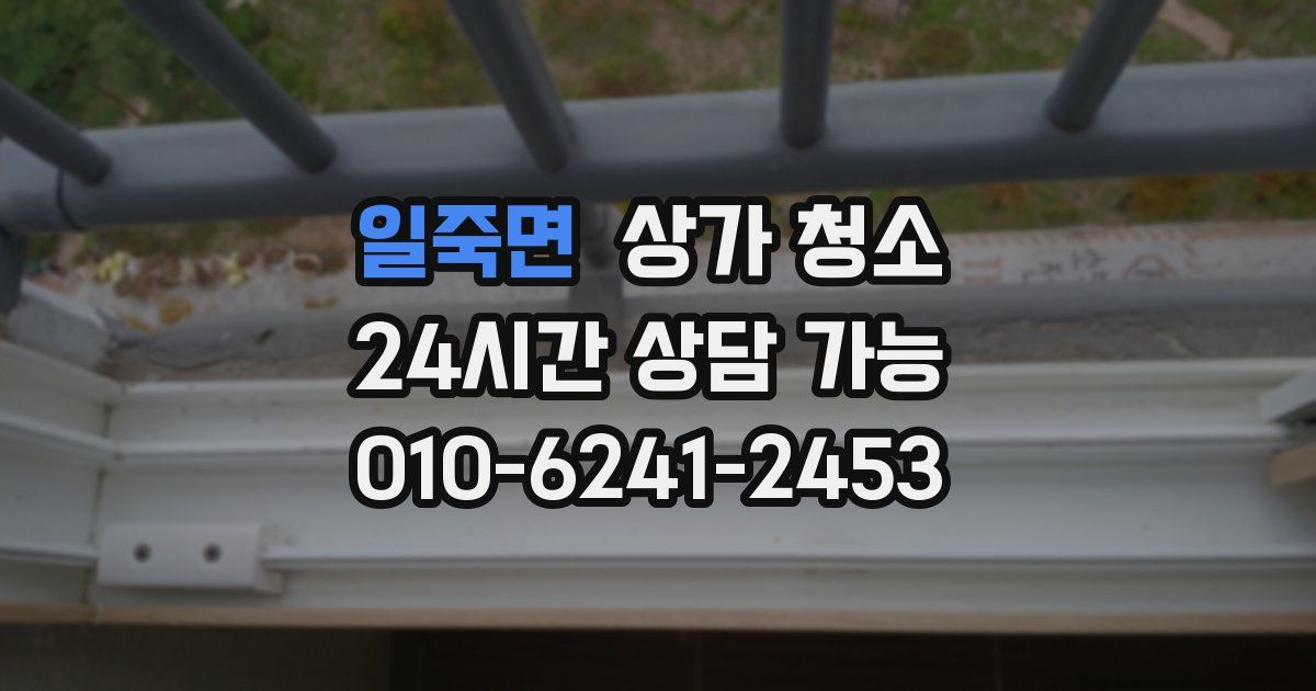 일죽면 상가 청소
