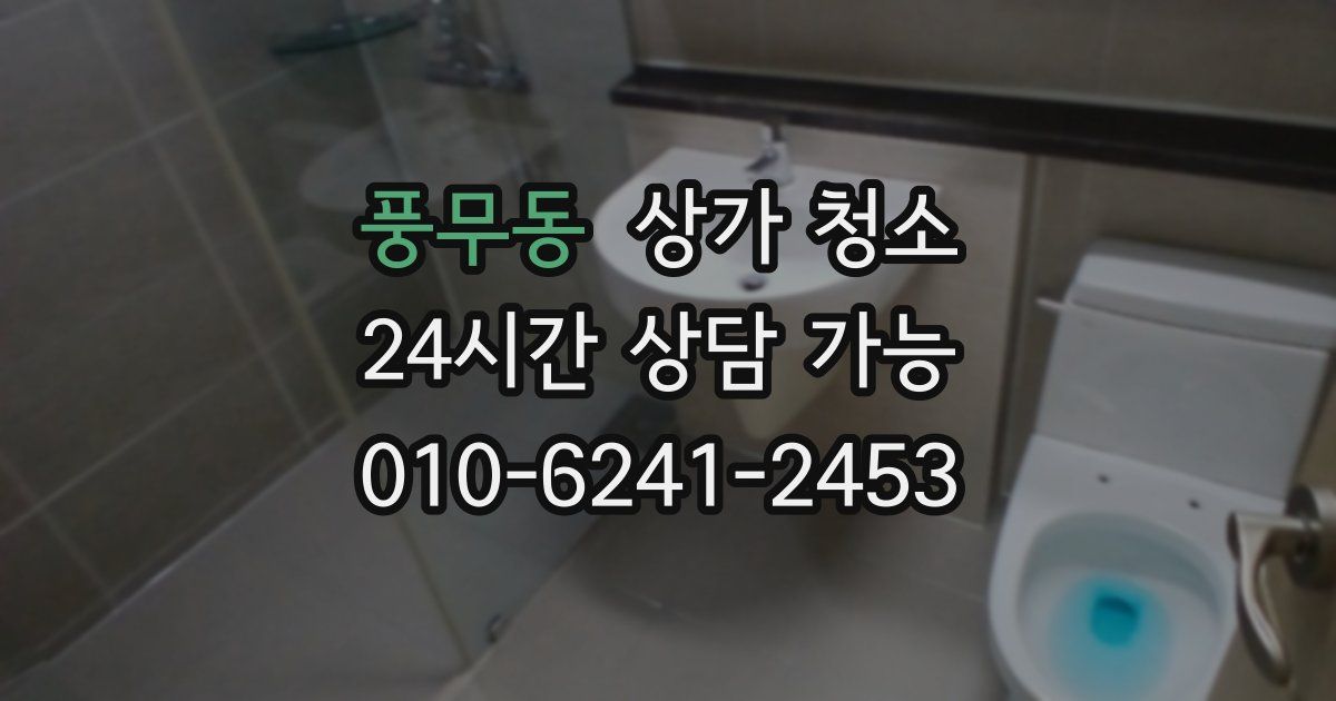 풍무동 상가 청소