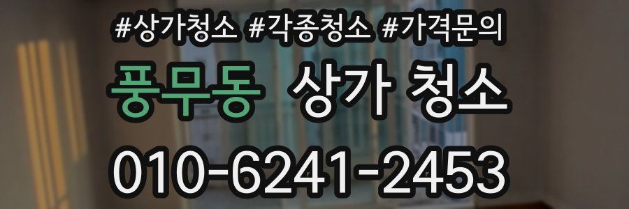 풍무동 상가 청소
