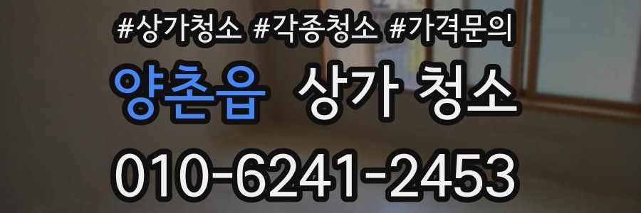 양촌읍 상가 청소