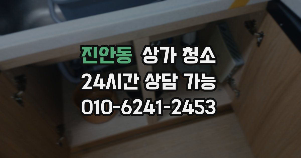 진안동 상가 청소