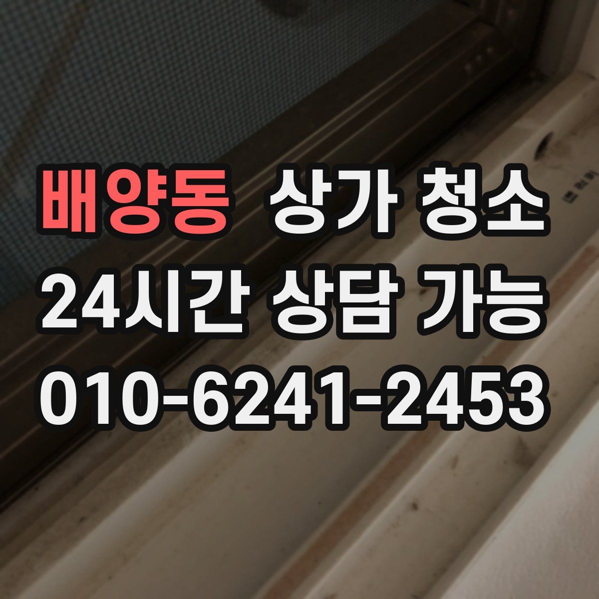 배양동 상가 청소