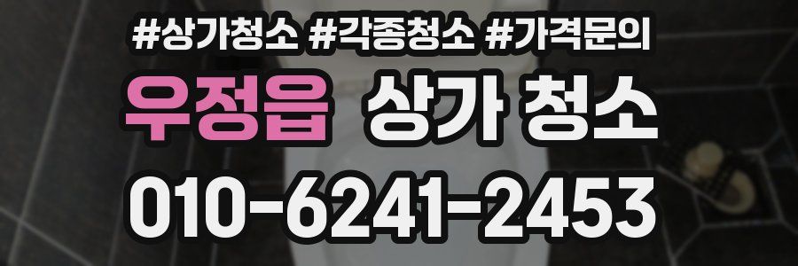 우정읍 상가 청소