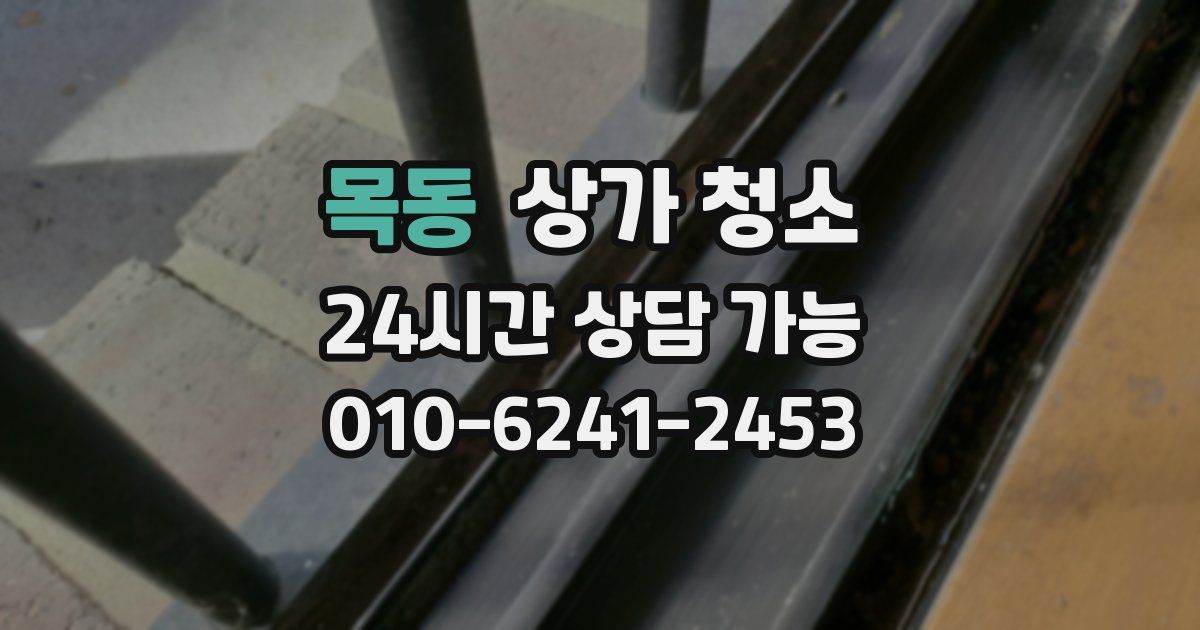 목동 상가 청소