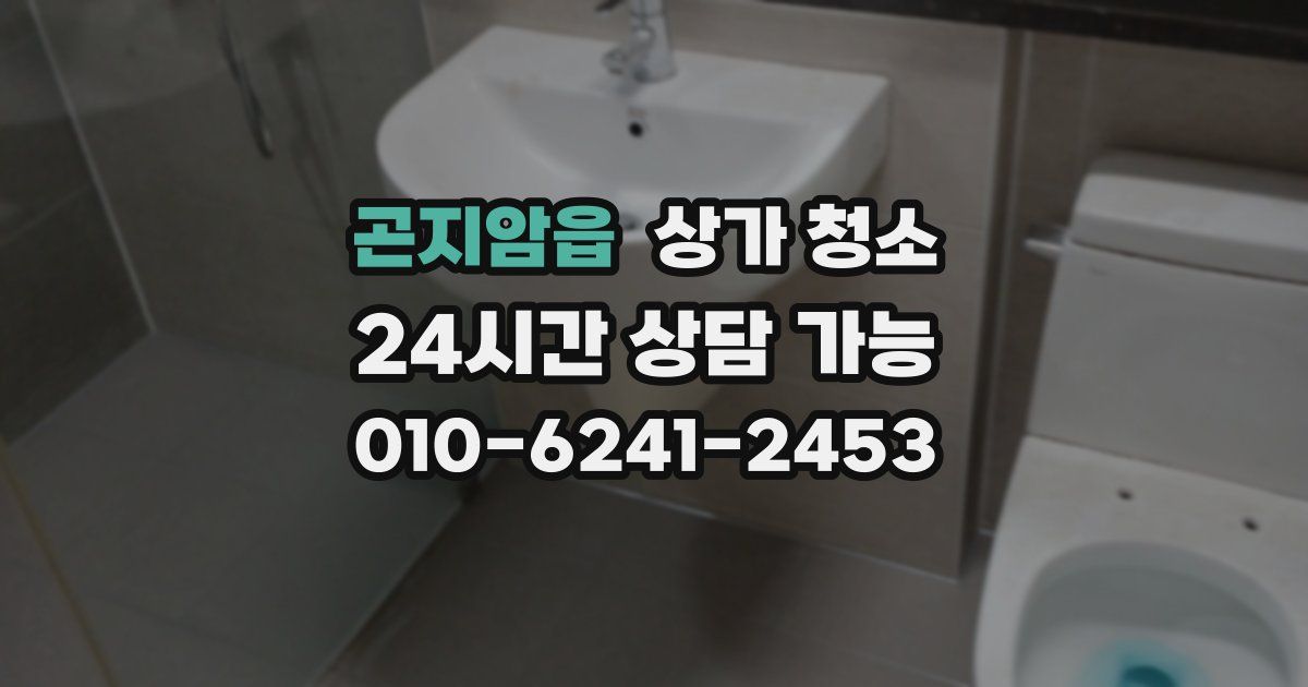 곤지암읍 상가 청소