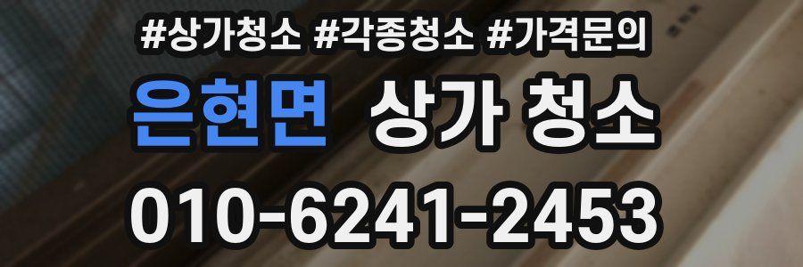 은현면 상가 청소