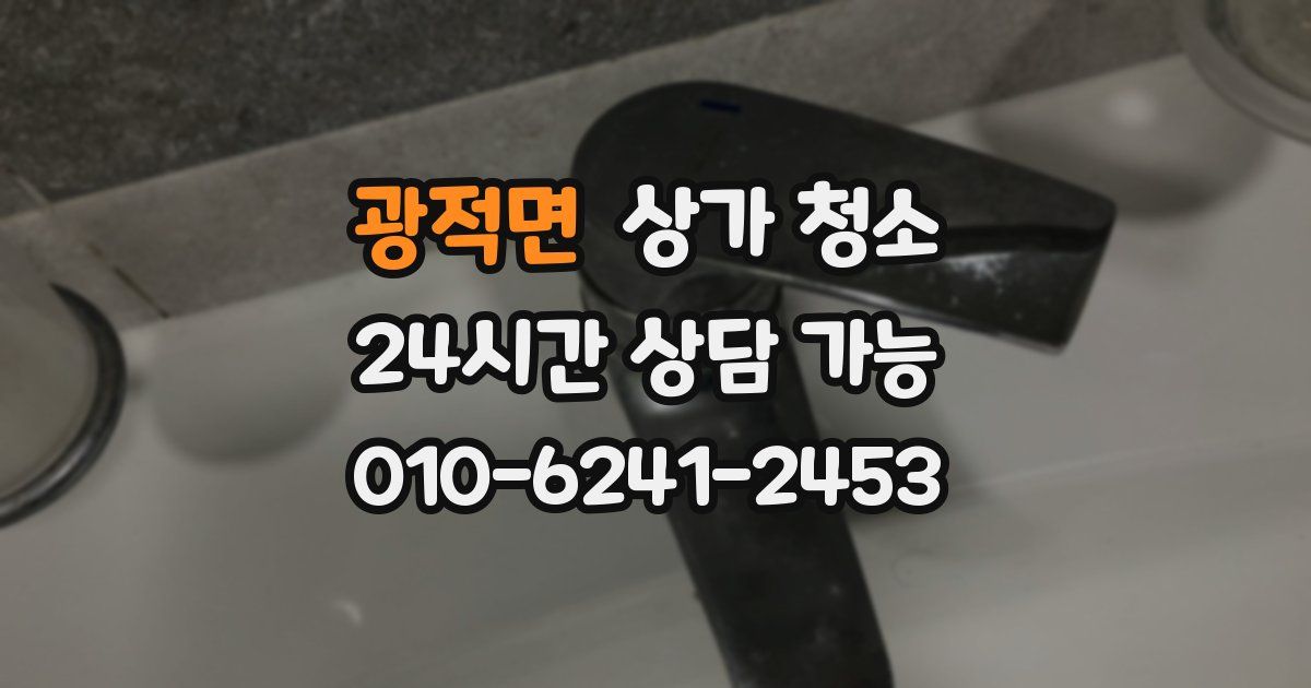 광적면 상가 청소