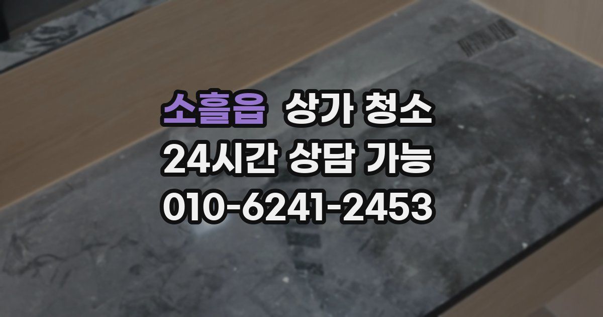 소흘읍 상가 청소