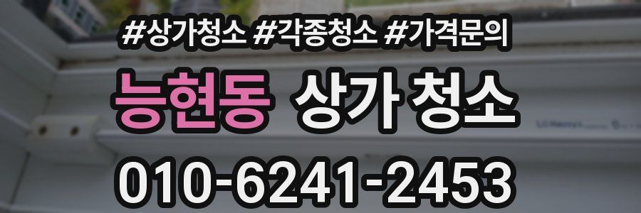 능현동 상가 청소